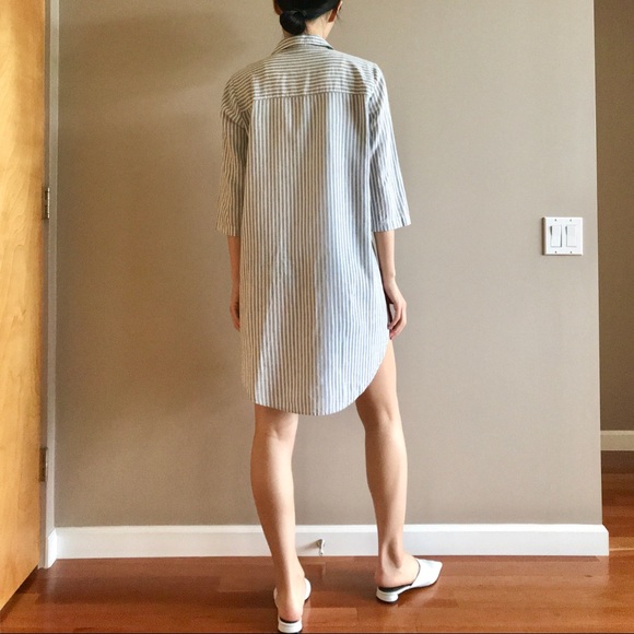 Eileen Fisher hemp organic cotton shirt dress - Picture 3 of 6